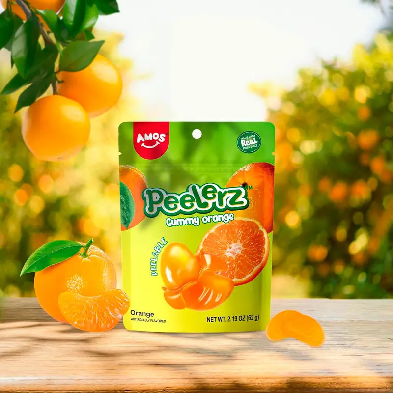 Naranja, Gomitas Pelables, Peelerz, 62 Gr 1