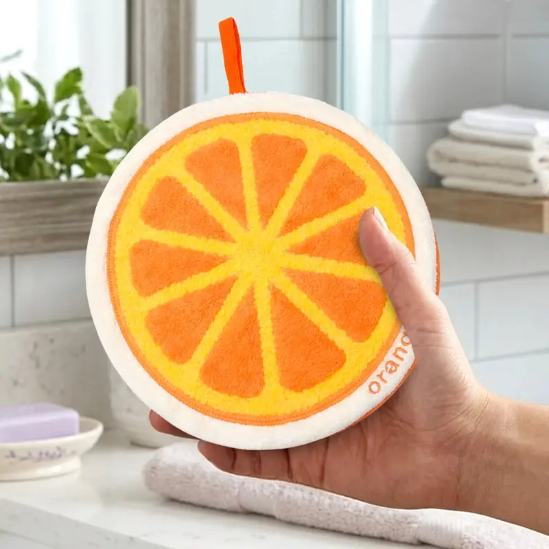 Naranja, Toalla De Manos Absorbente 1