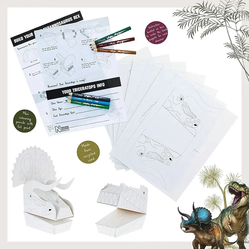 National History Museum Make & Colour Your Own Dinosaur 2