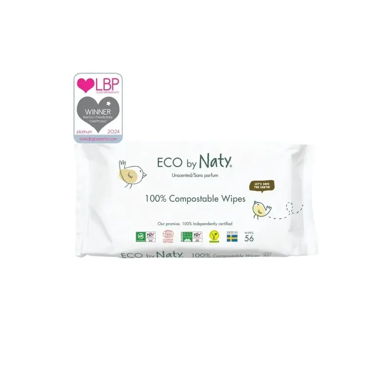 Naty Unscented Baby Wipes 56 Pcs 1