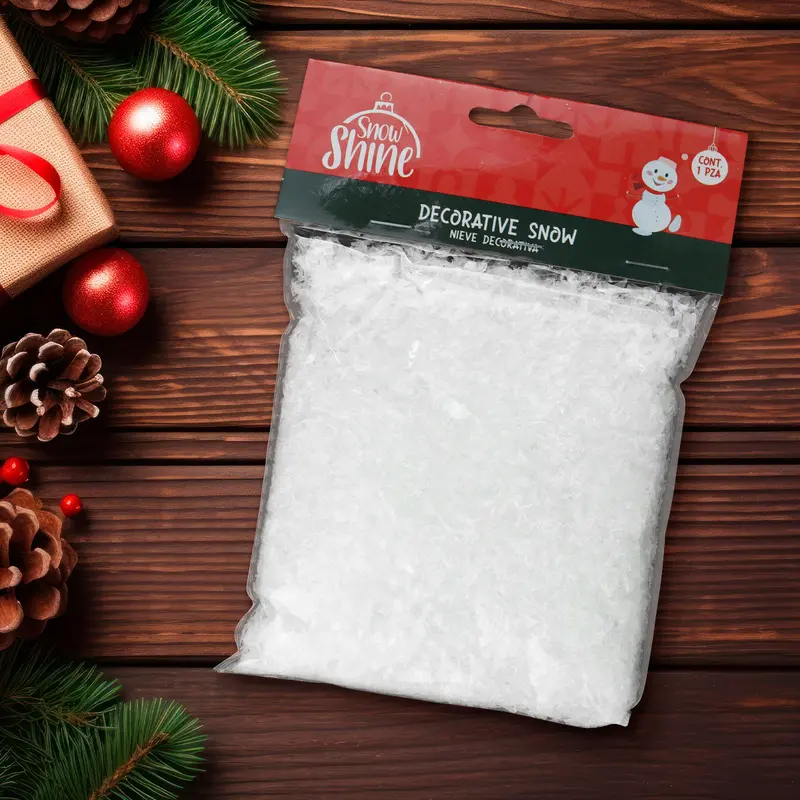 Nieve Artificial Para Decoraciones Navideñas 2