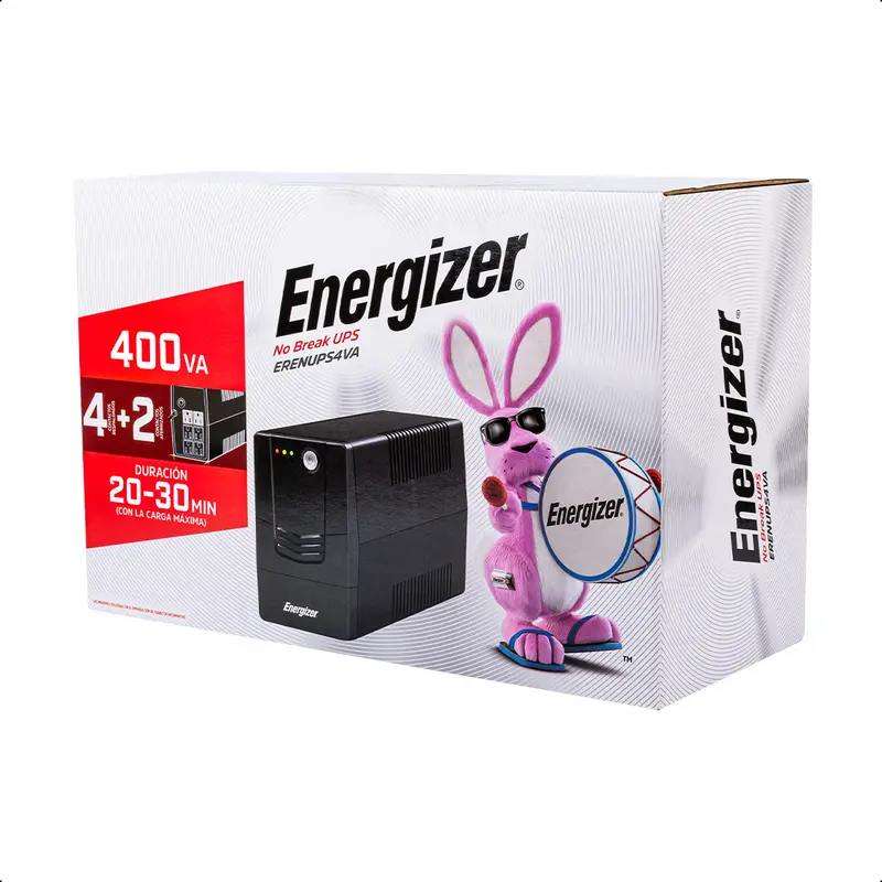 No Break Ups 400Va-240W 6 Contactos, Energizer 2