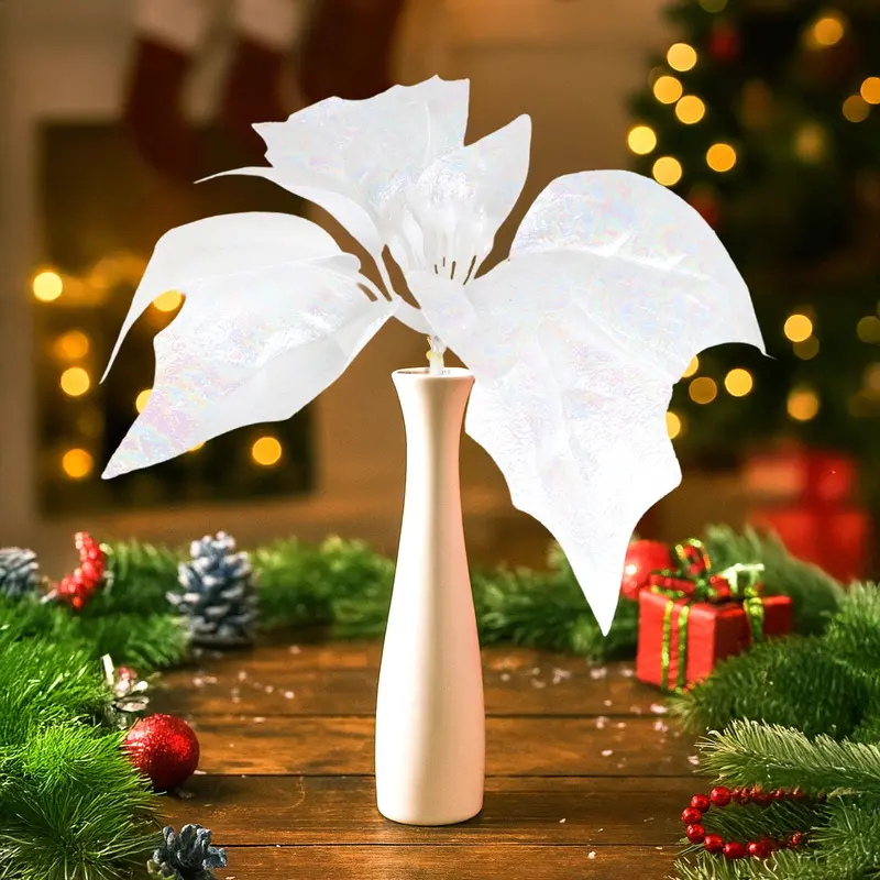 Nochebuena Decorativa, Color Blanca 2