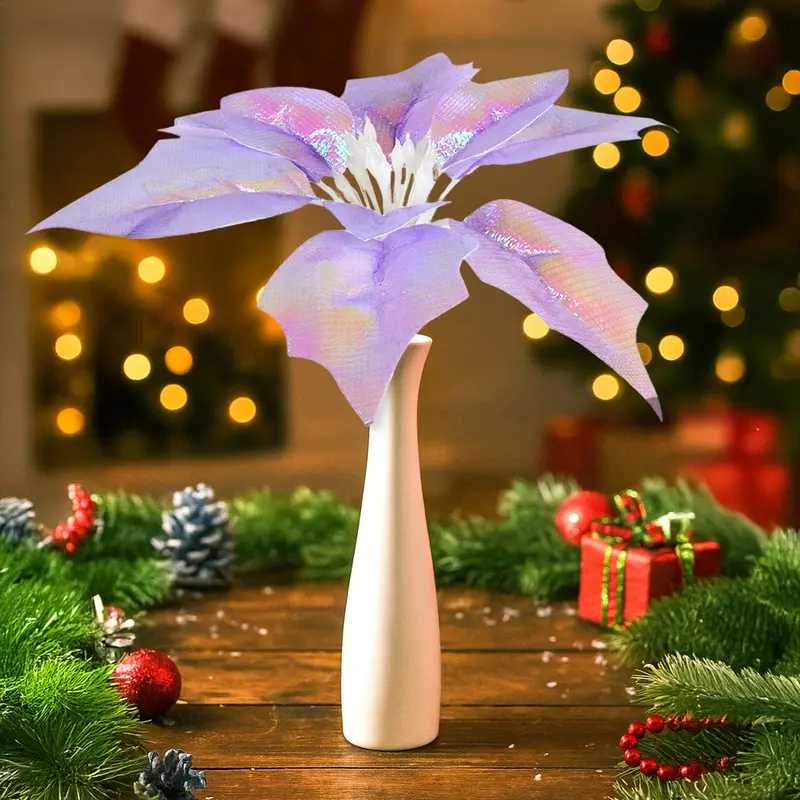 Nochebuena Decorativa, Color Morado 2