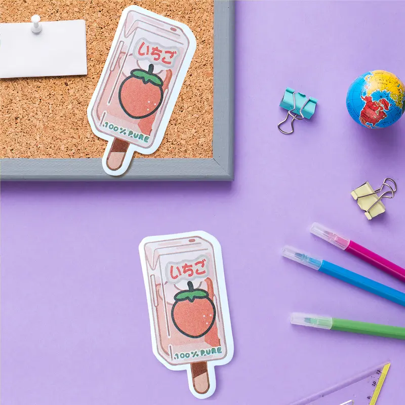 Notas Adhesivas Con Diseño De Paleta, Fresa 1