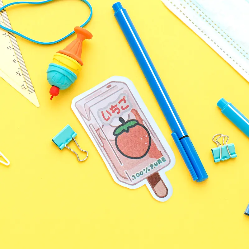 Notas Adhesivas Con Diseño De Paleta, Fresa 2