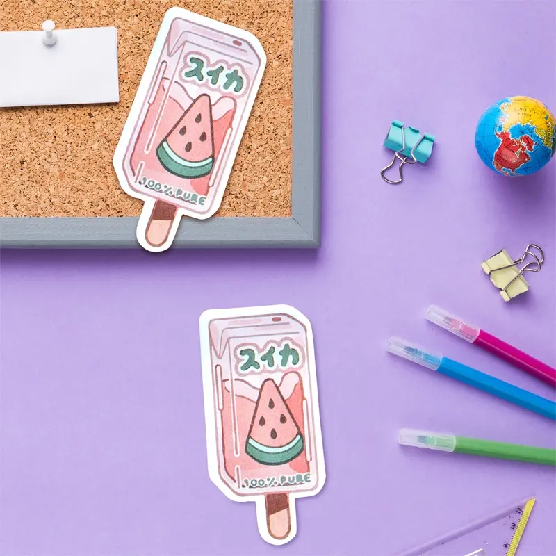 Notas Adhesivas Con Diseño De Paleta, Sandia 1
