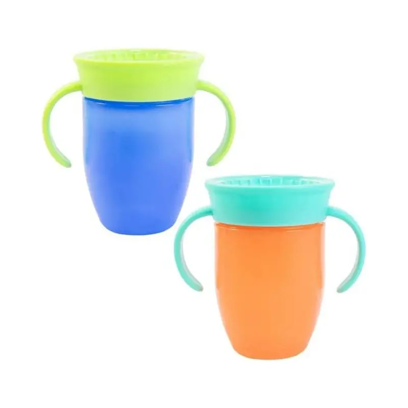 Nuby All Around Short Cup With Handles 210Ml Assorted 1
