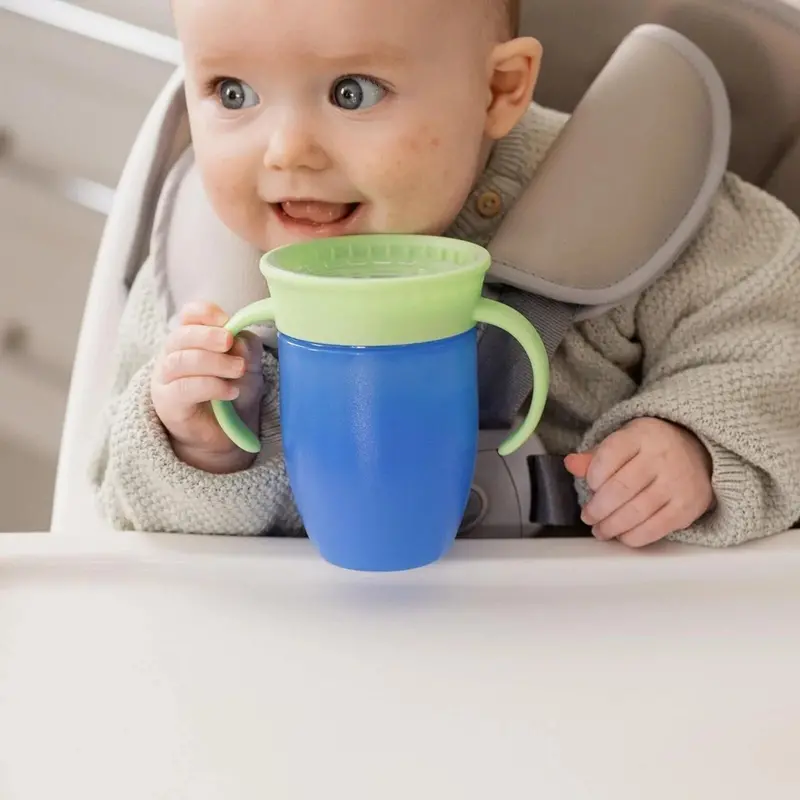 Nuby All Around Short Cup With Handles 210Ml Assorted 2