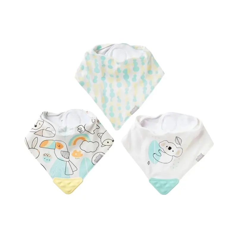 Nuby Bandana Bibs Pack Of 3 Assorted 1
