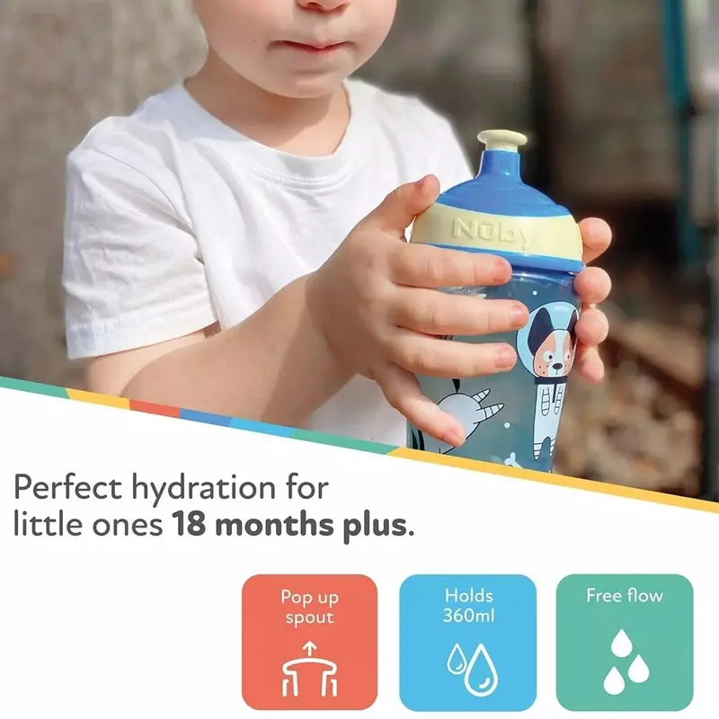 Nuby Super Slurp Water Bottle Pack Of 1 360Ml 2