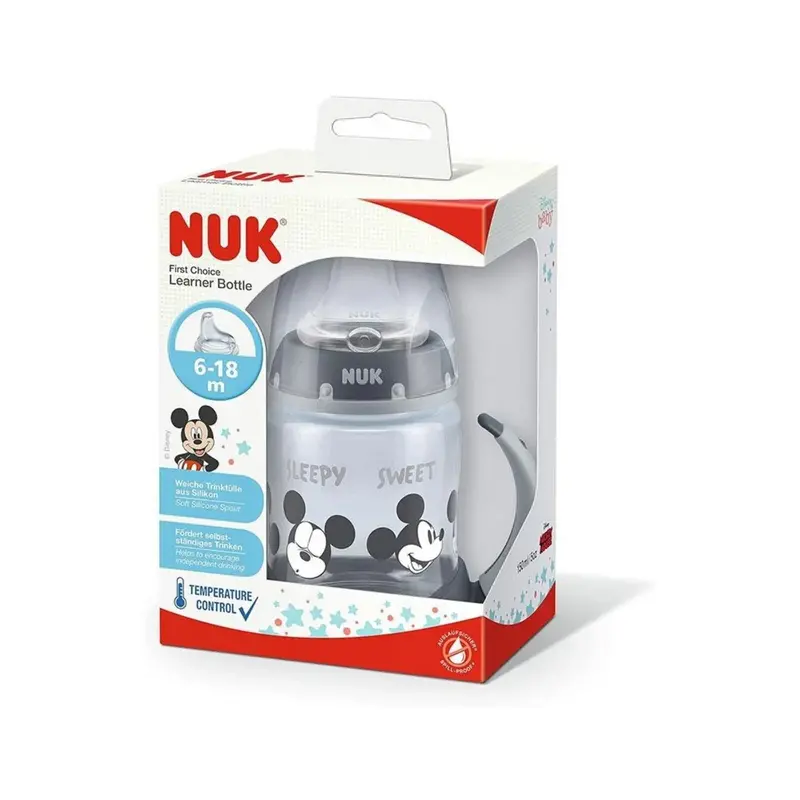 Nuk Disney Mickey Mouse Learner Bottle With Spout 6-18 Months 150Ml 2