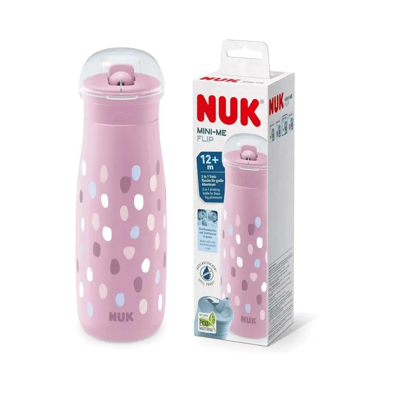 Nuk Mini-Mee Flip Cup With 2-In-1 Cup 12+ Months 450Ml - Purple 1