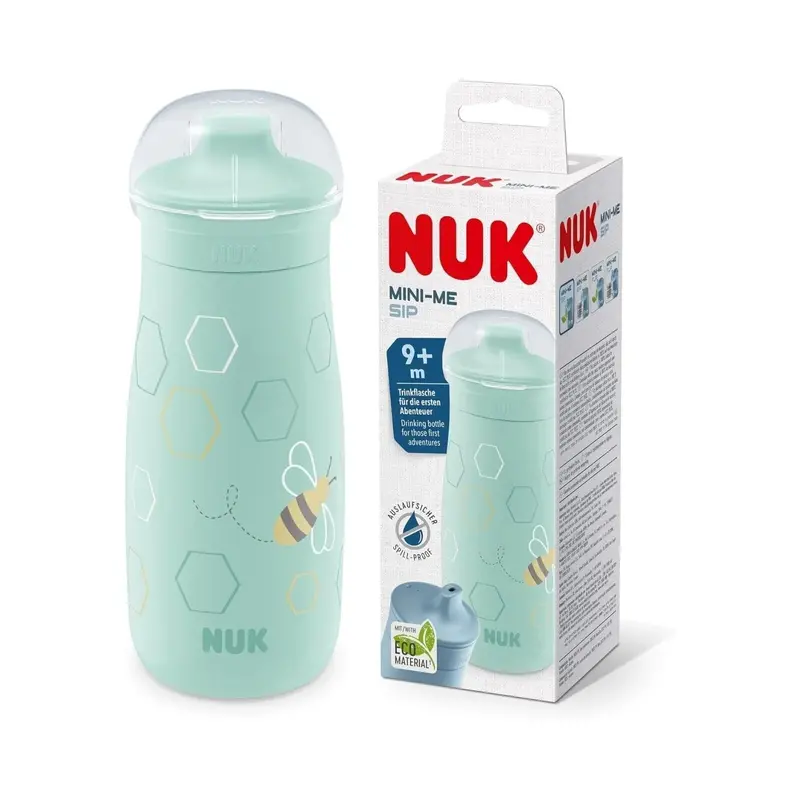 Nuk Mini-Mee Sip Cup With Sip Top 9+ Months 300Ml - Bee 1