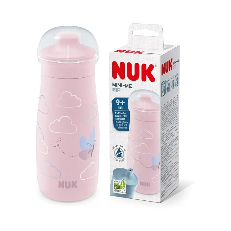 Nuk Mini-Mee Sip Cup With Sip Top 9+ Months 300Ml - Butterfly 1