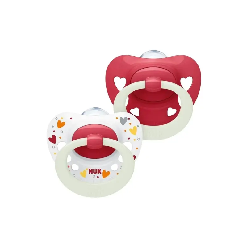 Nuk Signature Night Silicone Soothers 0-6 Months 1