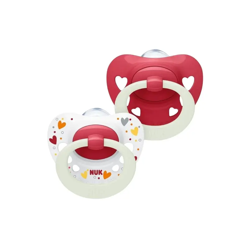 Nuk Signature Night Silicone Soothers 6-18 Months 1