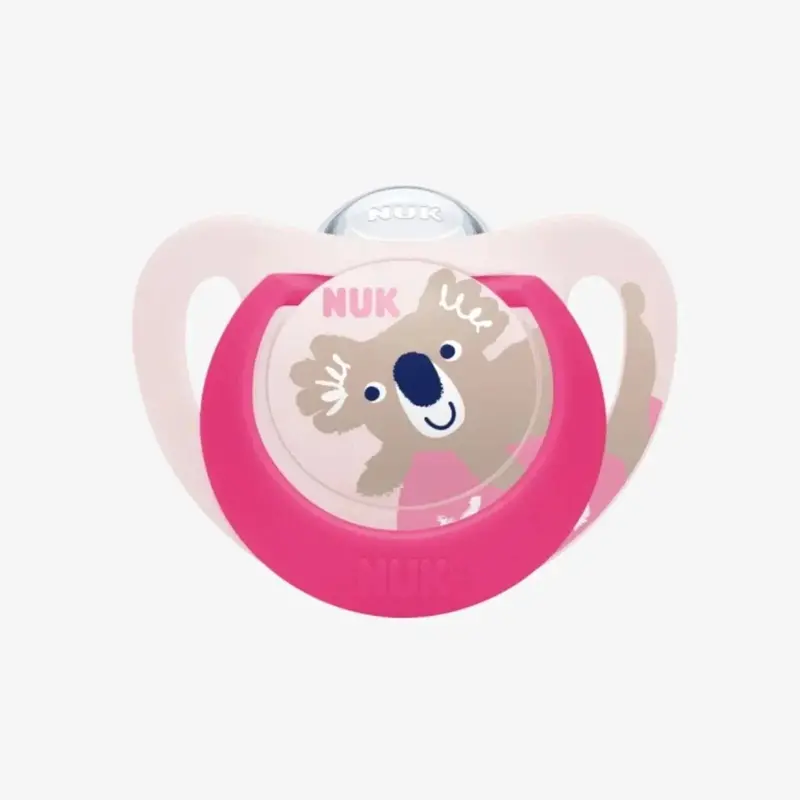 Nuk Star Day & Night Soother 6-18 Months Pack Of 2 - Pink 2