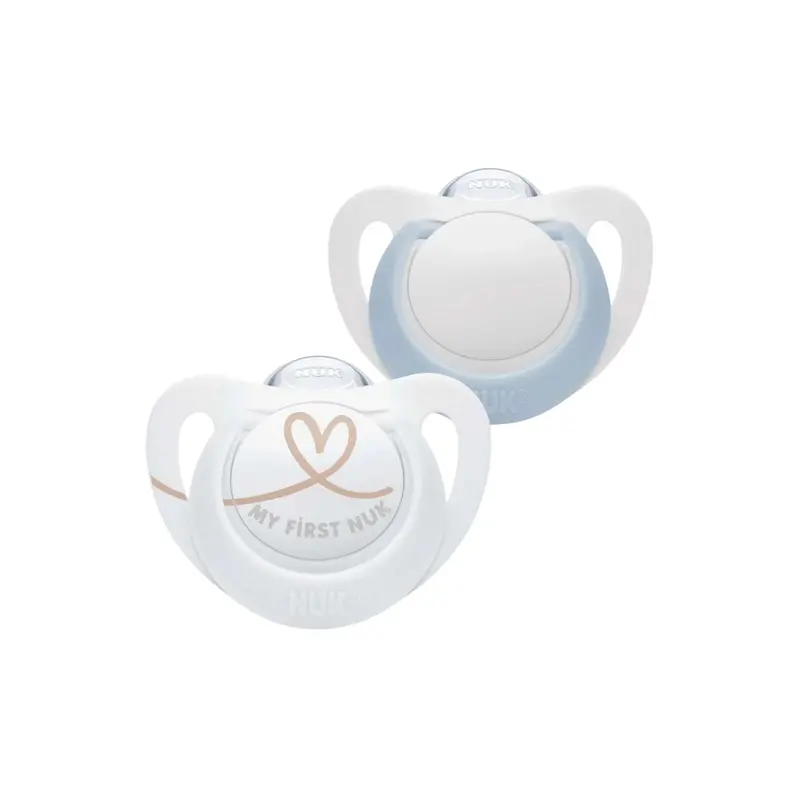 Nuk Star Soother 0-2 Months Pack Of 2 - Blue 1