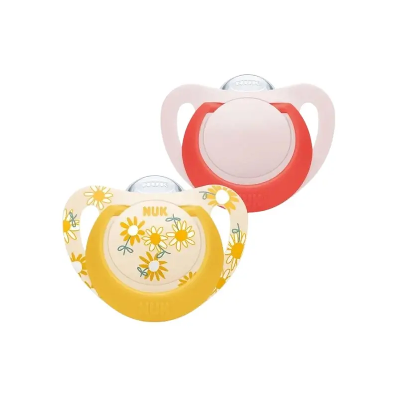 Nuk Star Soother 6-18 Months Pack Of 2 - Red 1