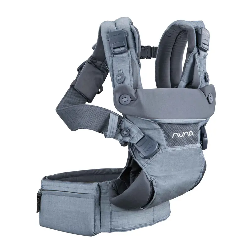 Nuna Cudl Baby Carrier In Softened Denim 1
