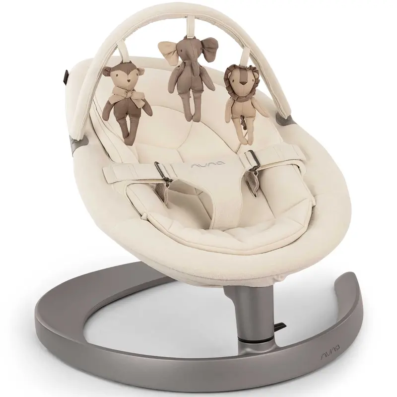 Nuna Leaf Grow Baby Bouncer In Cloud 1