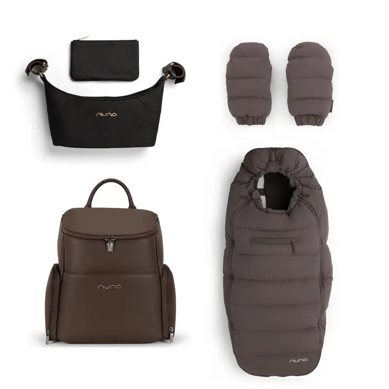 Nuna Stroller Accessory Bundle In Chestnut 1