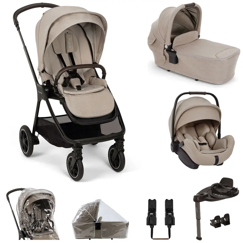 Nuna Triv Next & Arra Flex & Base Curv Bundle In Chateau 1