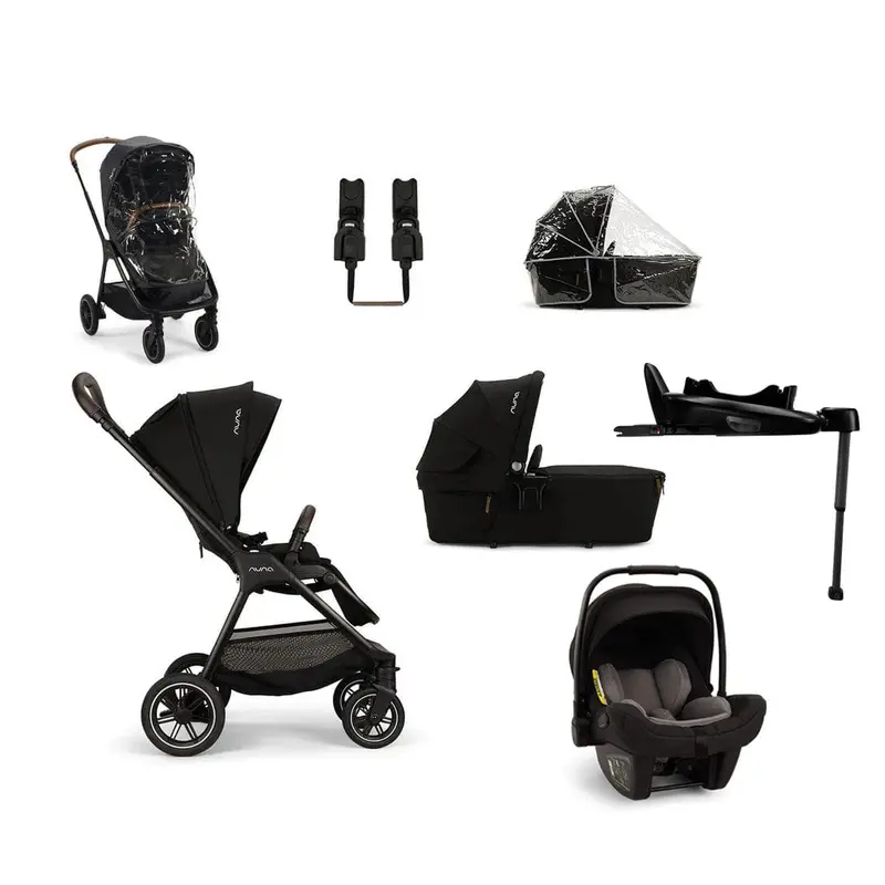 Nuna Triv Next Generation Pipa Bundle In Caviar 1