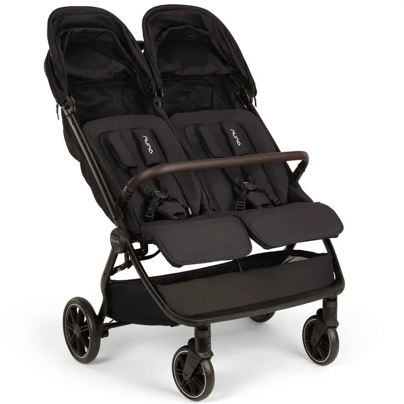 Nuna Trvl Dubl Stroller In Caviar 2