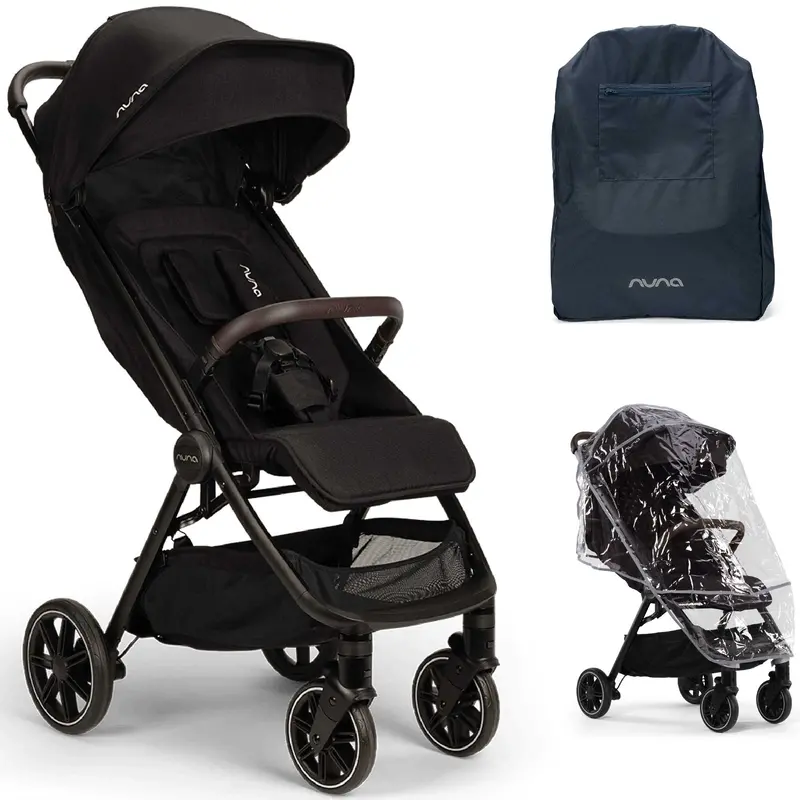 Nuna Trvl Lx Stroller In Caviar 1