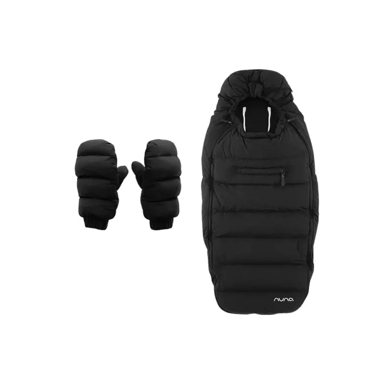 Nuna Winter Stroller Footmuff Set - Caviar 1