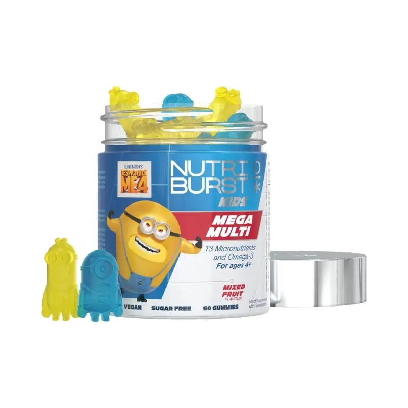 Nutriburst Minions Mega Multi Vitamins 4+ Years 60 Pcs 1
