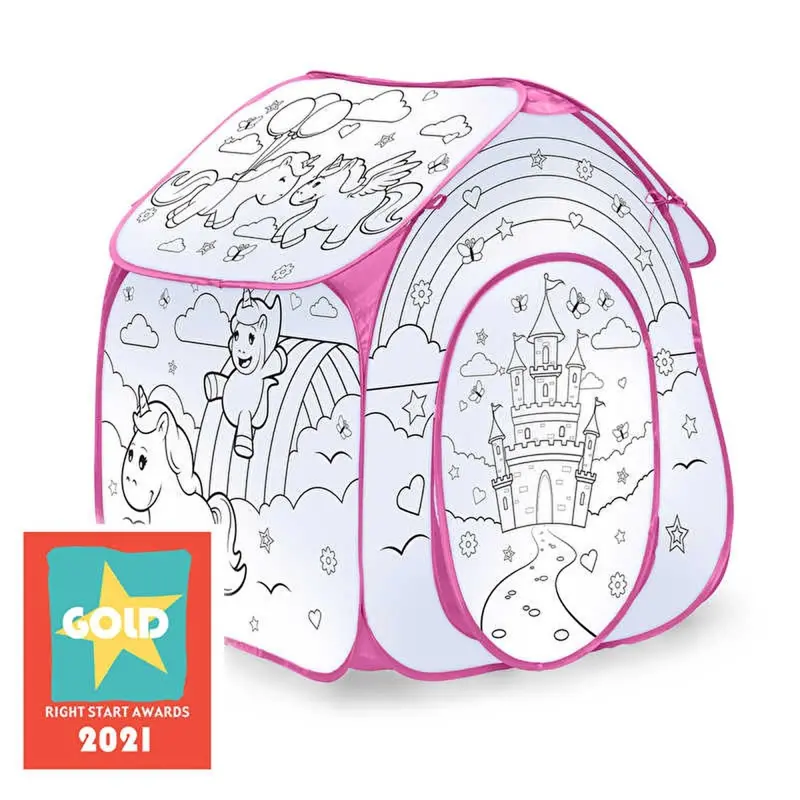 One For Fun Colour Your Own Play Tent - Unicorn 1
