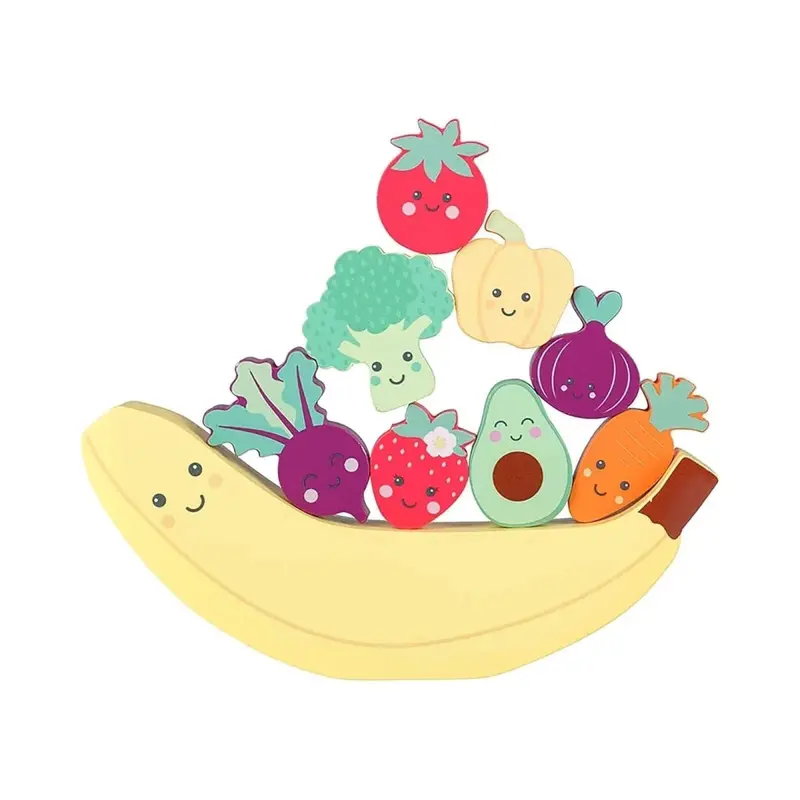 Orange Tree Toys Happy Veggies & Friends Balancing Game 1