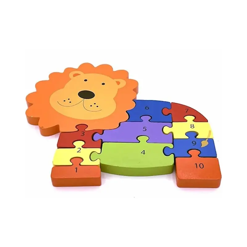 Orange Tree Toys Lion Number Puzzle 2