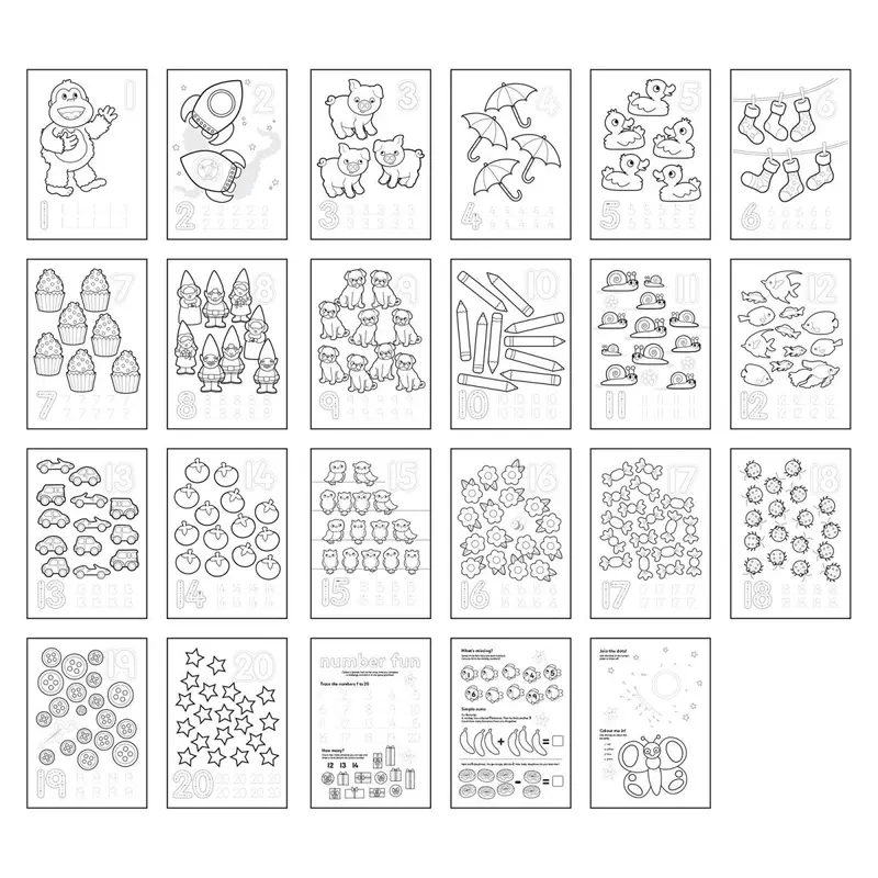 Orchard Toys Early Learning Colouring Books 1