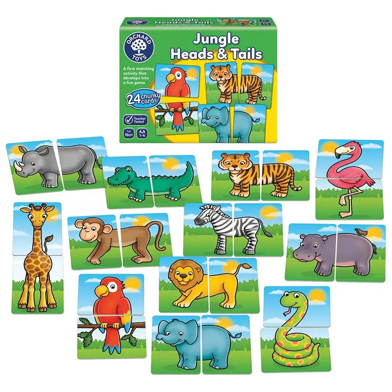 Orchard Toys Jungle Heads & Tails Game 2