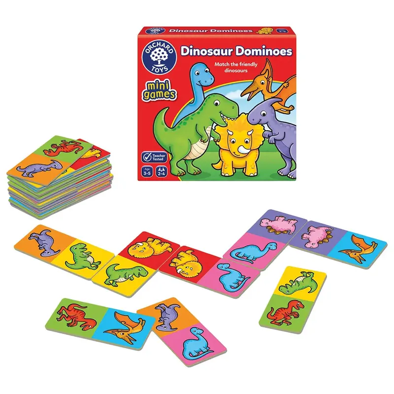 Orchard Toys Mini Games - Dinosaur Dominoes 2