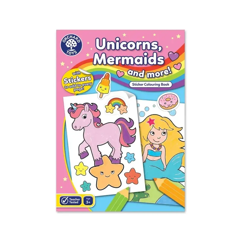 Orchard Toys Unicorns Mermaids & More Colouring Book 1