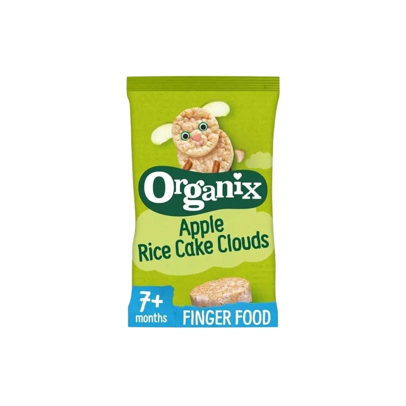 Organix Apple Rice Cake Clouds 7+ Months 40G 1