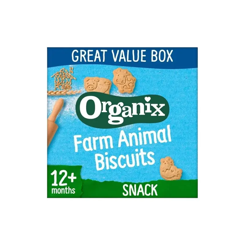 Organix Farm Animal Biscuits 12+ Months 100G 1