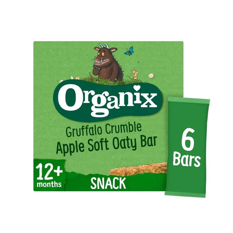 Organix Gruffalo Apple Crumble Oaty Bar 12+ Months 138G (6X23g) 1