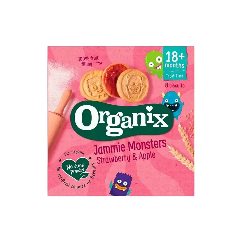 Organix Jammie Monsters 18+ Months 64G (8X8g) 1