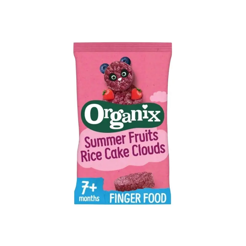Organix Summer Fruits Rice Cake Clouds 7+ Months 40G 1