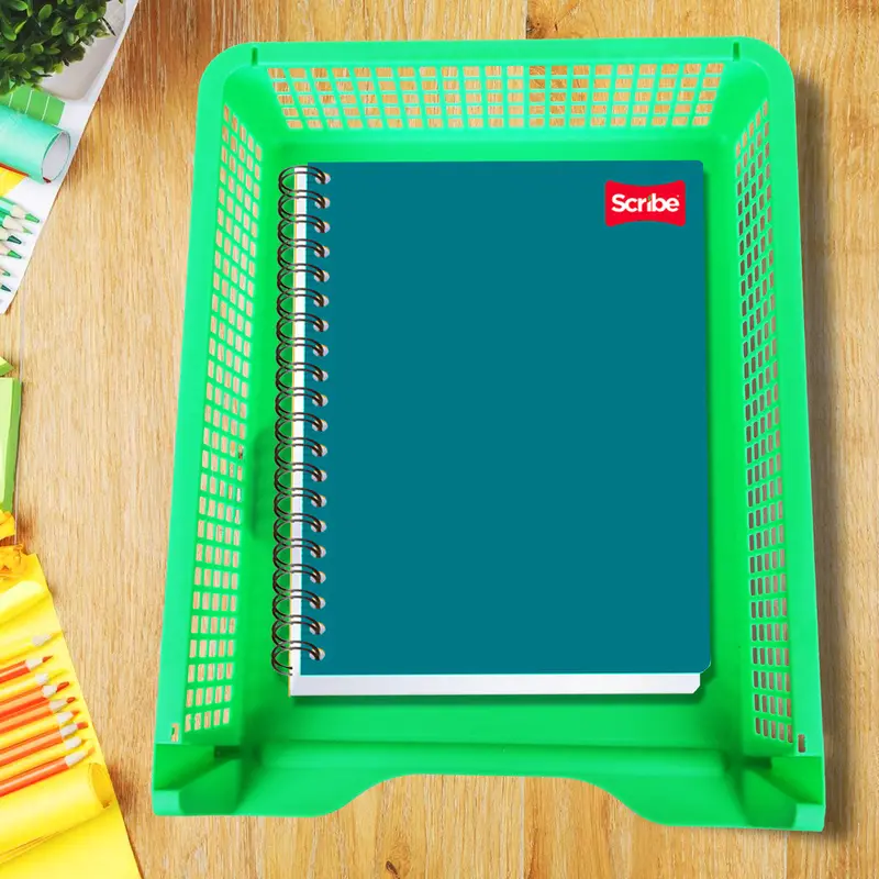 Organizador Apilable Para Documentos, Color Verde 2