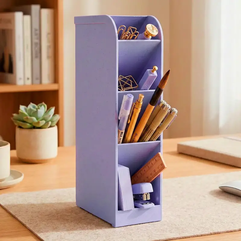 Organizador De Escritorio, Color Morado 1