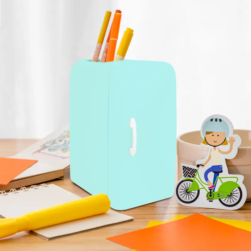 Organizador En Forma De Refrigerador Color Azul Aqua 1