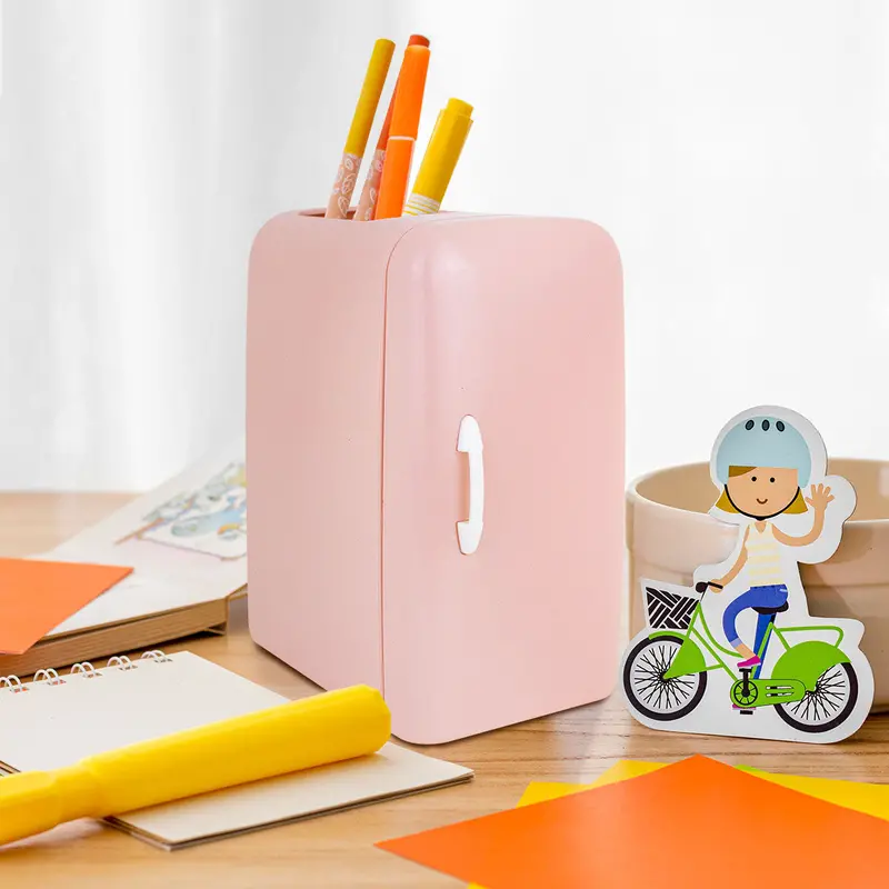 Organizador En Forma De Refrigerador Color Rosa 1