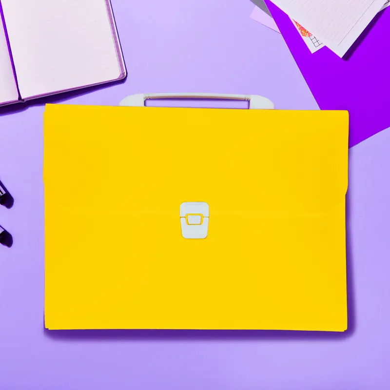 Organizador Para Documentos, Color Amarillo, 33X24cm 1